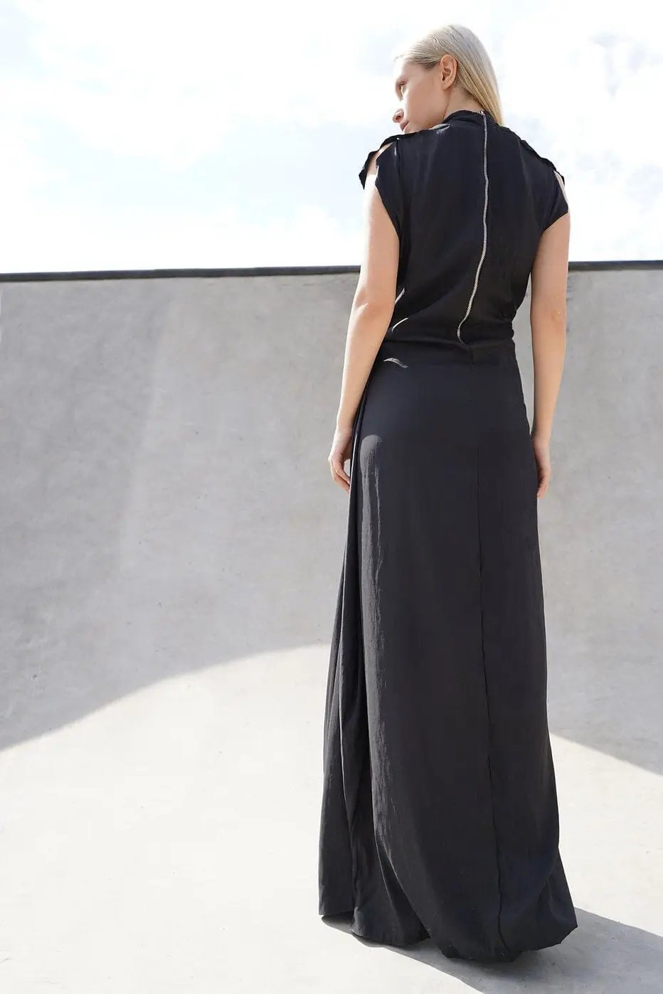 COWL NECK ADJUSTABLE DRESS 