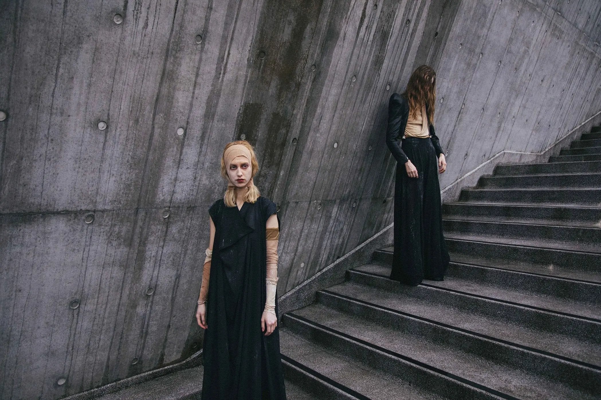 COWL NECK LONG DRESS
