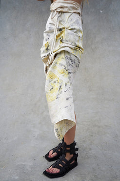 ESME WRAP-EFFECT MIDI SKIRT 